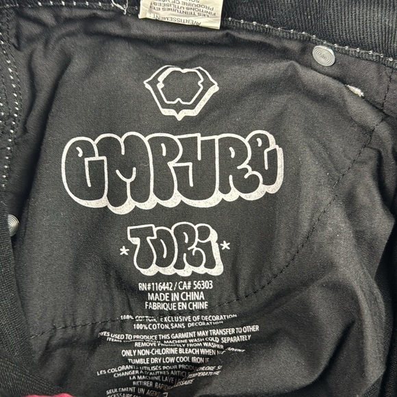 Empyre Women's Tori Black Carpenter Skate Pants size 10 - Picture 12 of 15